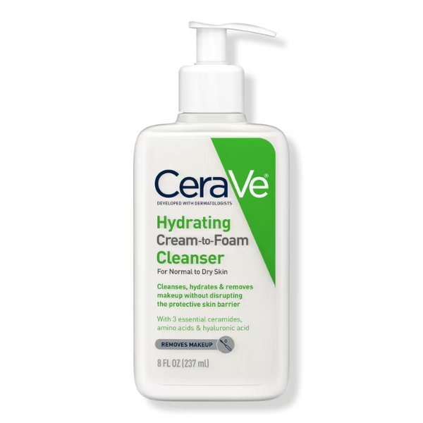 CeraVe - Hydrating Cream-to-Foam Face Wash 8oz