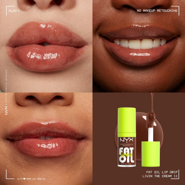NYX Professional Makeup - Fat Oil Lip Drip Lip Oil Living The Cream
